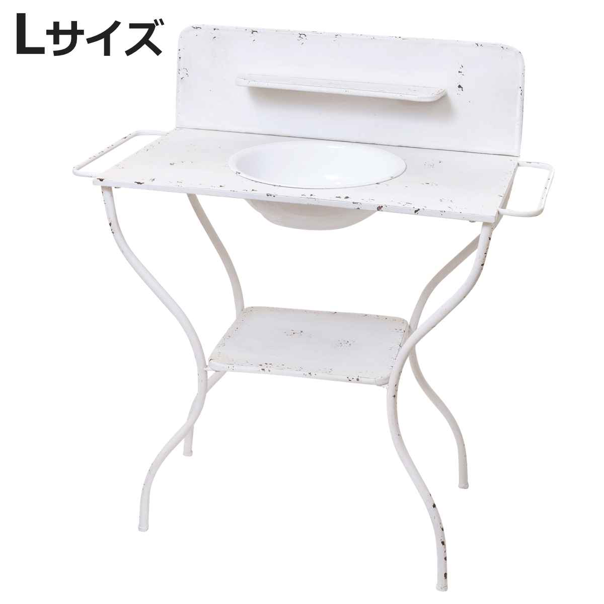 ガーデンオーナメント メリオル シンクテーブル L （ 飾り オーナメント フラワーラック 飾り台 プランターラック フラワー スタンド ）