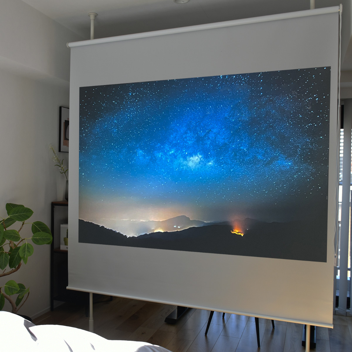 突っ張り ロールスクリーン 高さ205〜275...の詳細画像5