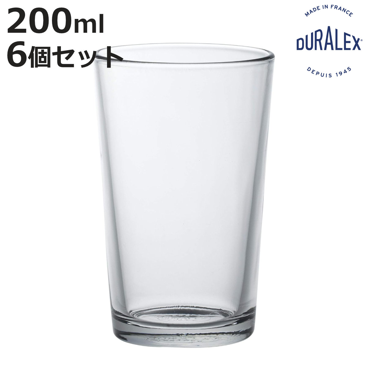 DURALEX �f�������b�N�X �O���X �V���b�v���j 200cc �i Shop Unie 200ml 6�Z�b�g �H��@�Ή� �d�q�����W�Ή� �K���X �R�b�v �^���u���[ �H�� �t�����X�� �j
