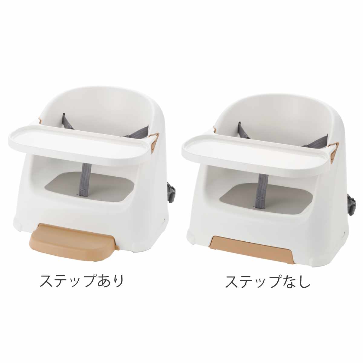 ベビーチェア フィージー R ステップ付き 6カ月〜3才頃 （ リッチェル ローチェア テーブル付き 食事チェア ベビー用椅子 子供用 ベビー 赤ちゃん ）の画像