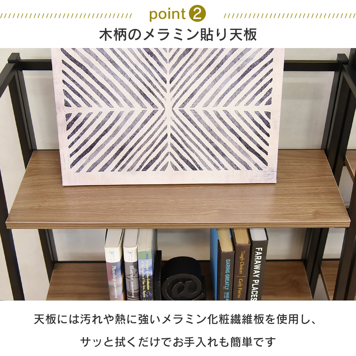 オープンラック 幅63cm 3段 折りたたみ 省スペース （ 2way オープンシェルフ 棚 飾り棚 簡単設置 収納 ）の画像