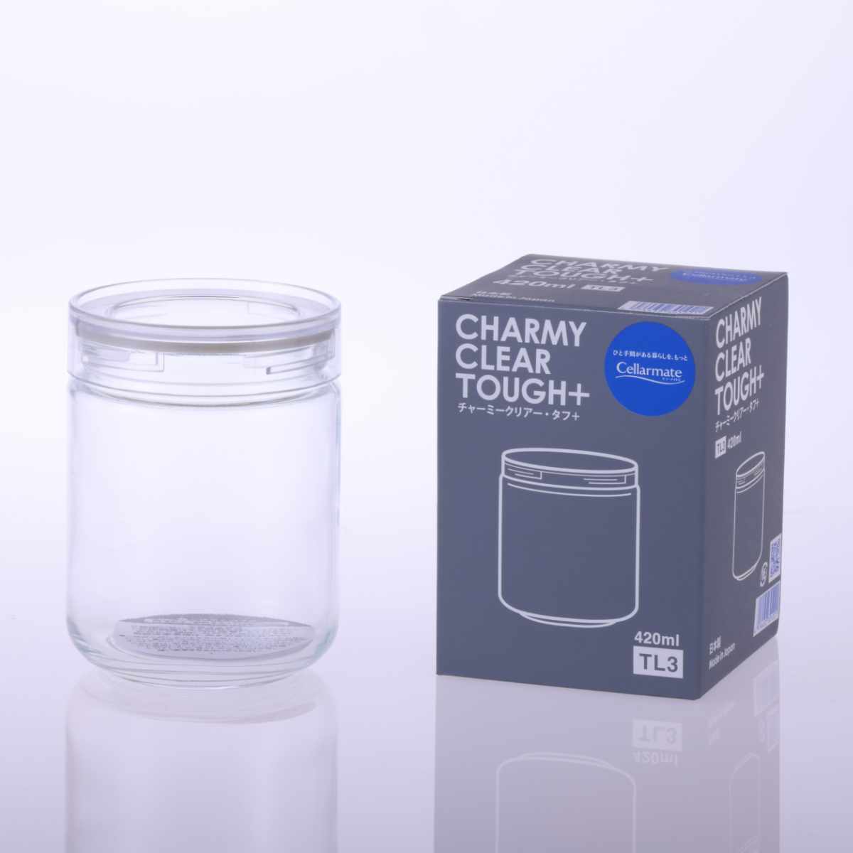 保存容器 420ml セラーメイト チャーミークリアー タフ＋ TL3 3個