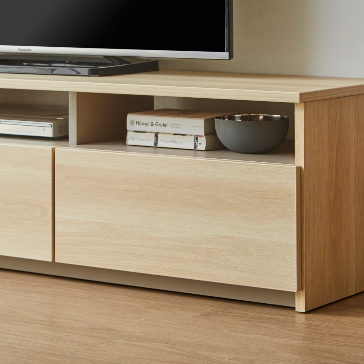 土井インテリヤ工業 テレビ台 ローボード 幅179.4cm 木目調 引き出し