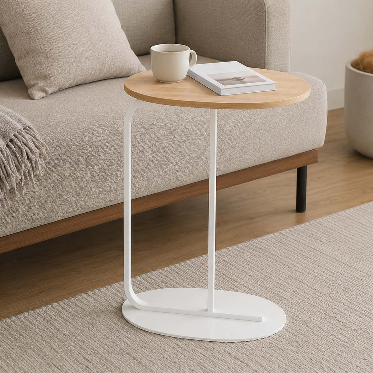 タマリビング 特典付き サイドテーブル 高さ62cm オブラ （ ミニ