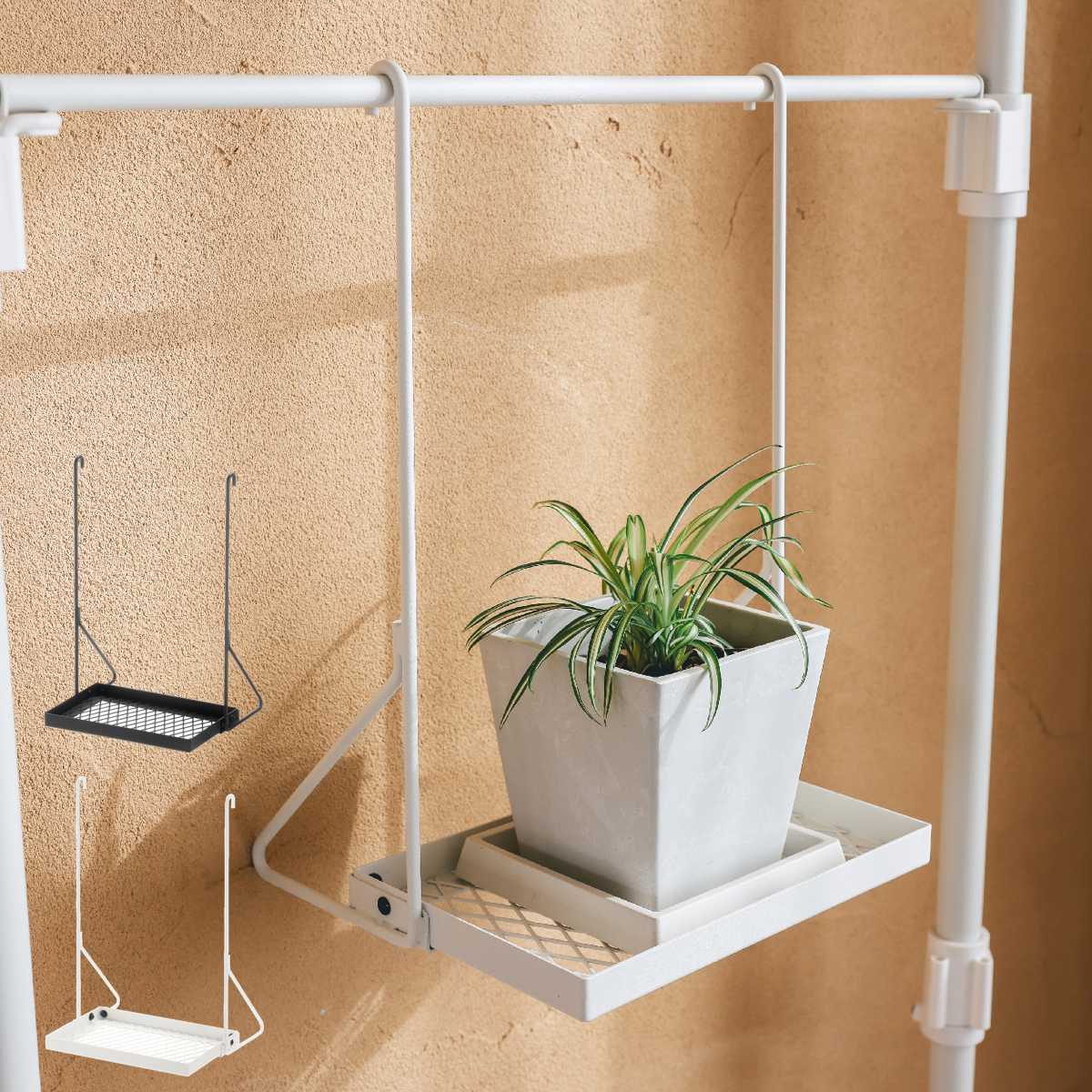 ラック ボタニー ハンギングポール用 ブランコボード （ ハンギングポール ハンギングラック 植物棚 フラワースタンド 吊り下げ棚 植物ディスプレイ ）