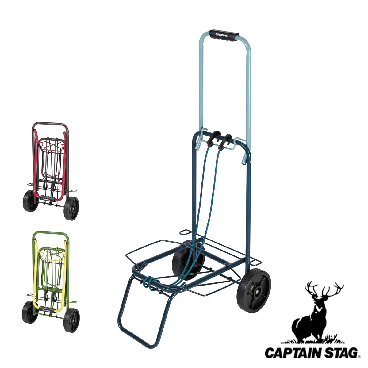台車 ツートンキャリー ( CAPTAIN STAG キャプテンスタッグ キャリーカート ショッピングカート キャリー 折りたたみ アウトドア 荷物運び 2輪 軽量 )