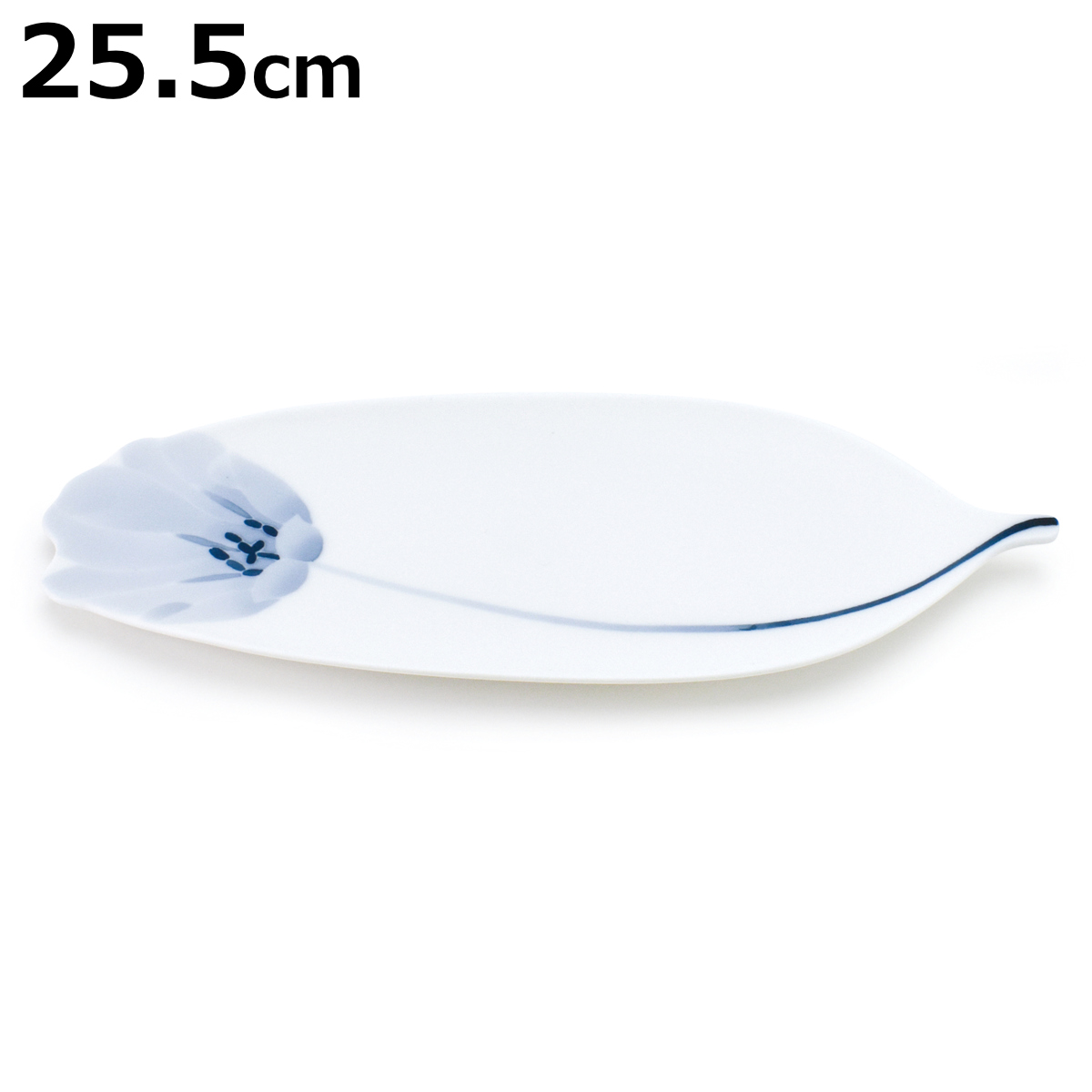 プレート FLOW チューリップステムプレートM （ プレート 皿 お皿 食器 20.5cm 食洗機対応 磁器 瀬戸焼 日本製 ）