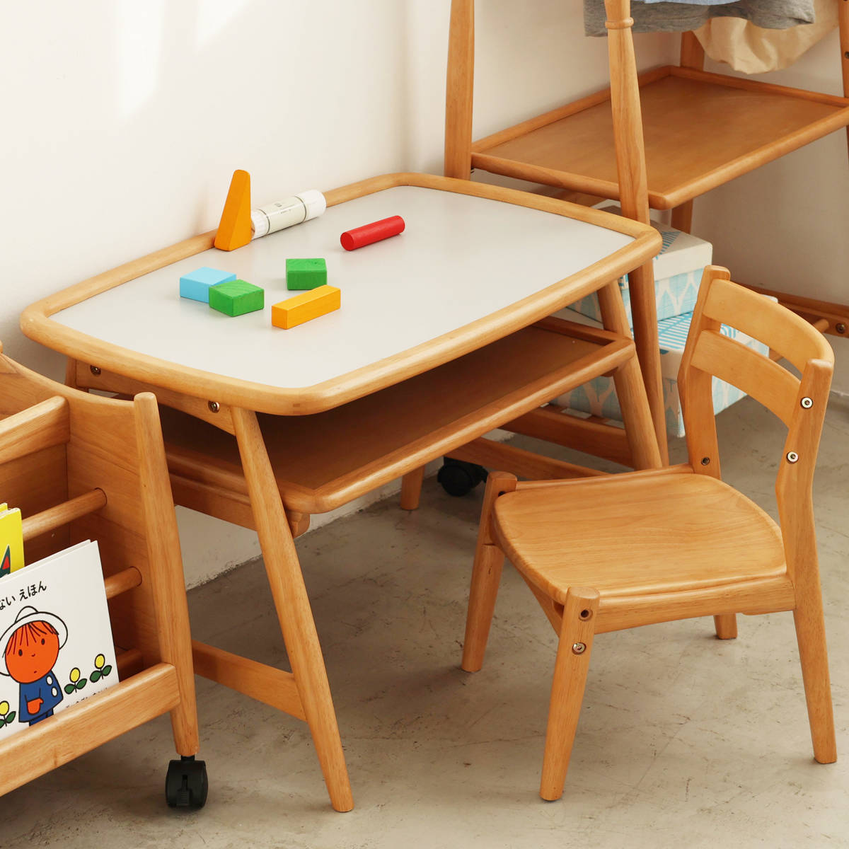 学習机＆椅子 2点セット 高さ調節 木製 北欧風 子ども用 nork note
