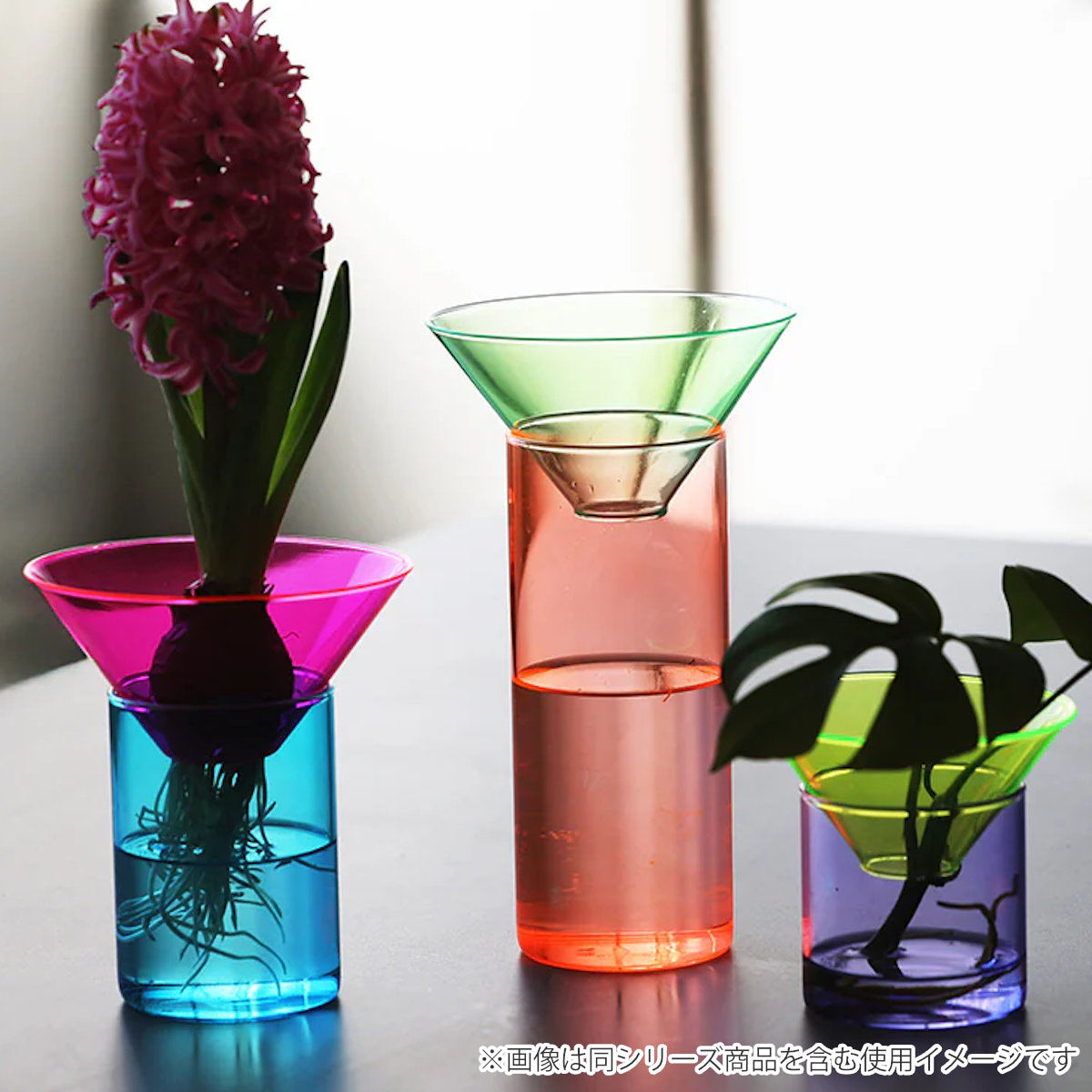 magnet フラワーベース GLOW GROW AQUA BLOOM ガラス （ 花ビン 花びん