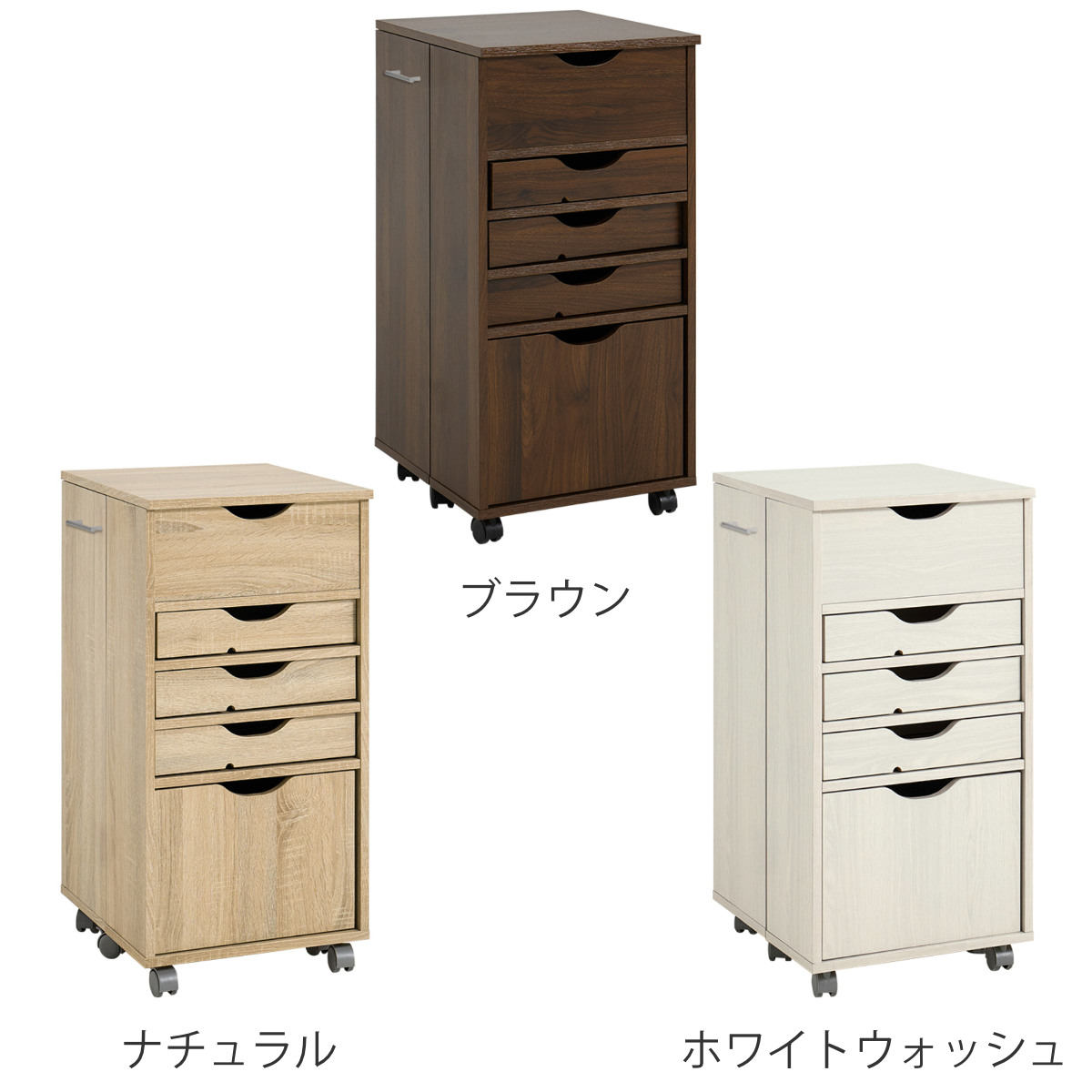 ドレッサー 幅39.5cm キャスター付き 大...の詳細画像3