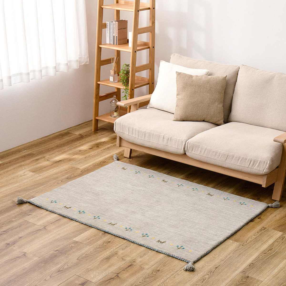 HAGiHARA（萩原） ラグ ギャッベ GABBEH TX 約130×190cm （ カーペット