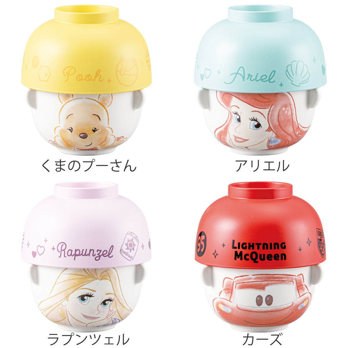 茶碗 汁椀茶碗セットミニ ディズニー ( 汁椀...の詳細画像2