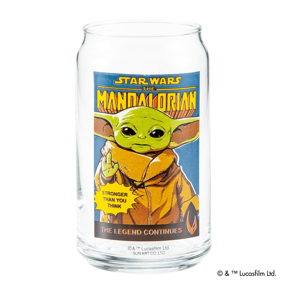 サンアート グラス 缶型グラス マンダロリアン＆グローグー （ 360ml