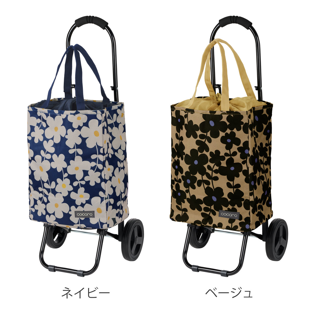 ショッピングカート cocoro 花柄 アデリ...の詳細画像3