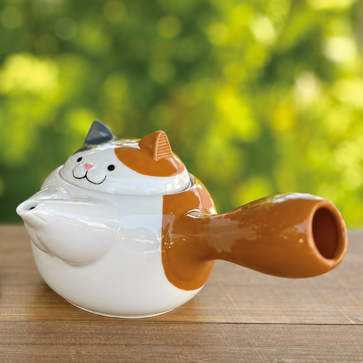 急須 猫急須 （ 260ml ティーポット ポット お茶 緑茶 紅茶 陶器 猫