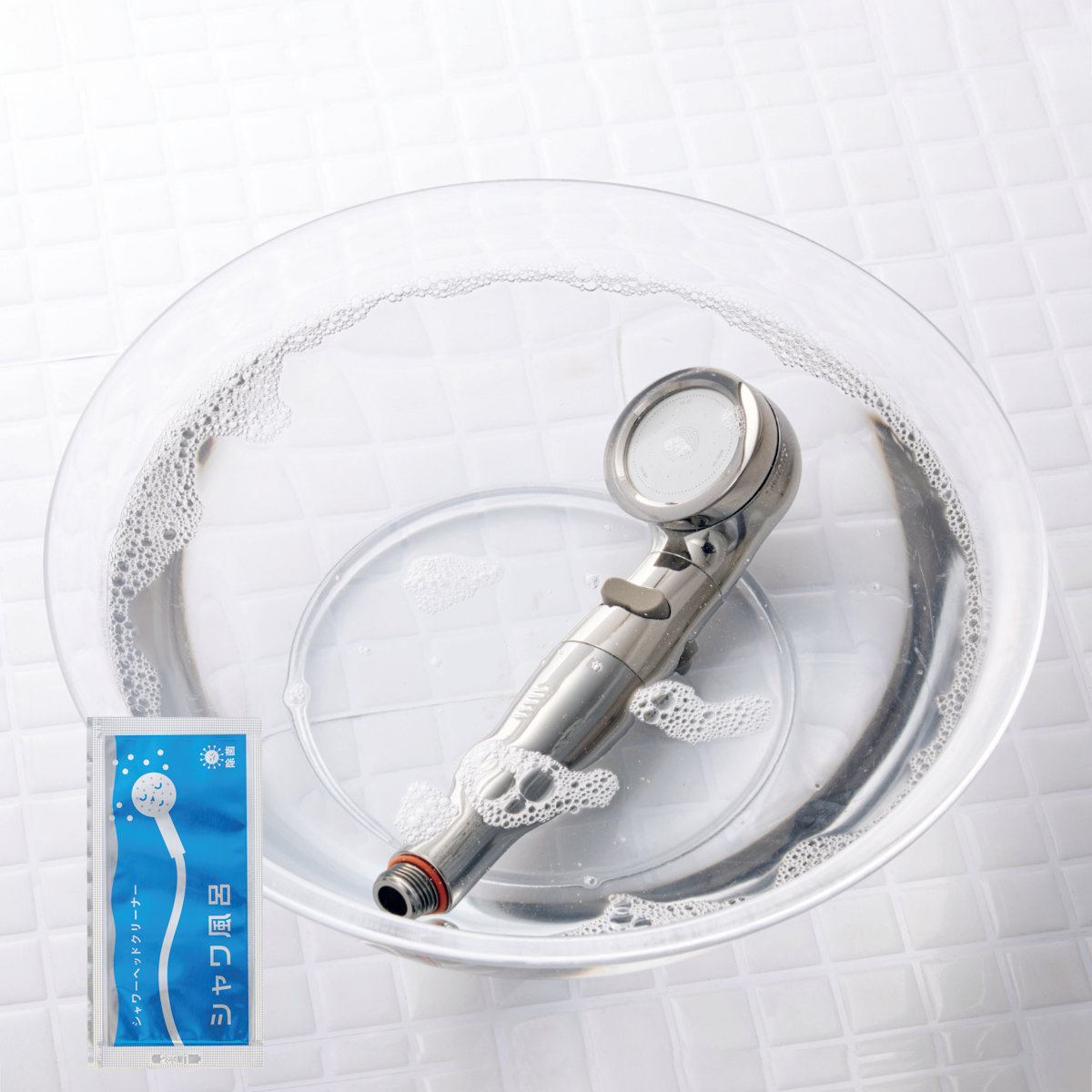シャワーヘッドクリーナー シャワ風呂 10mL 3個入 ( シャワーヘッド 洗浄剤 クリーナー シャワー 洗浄 メンテナンス 定期ケア 簡単 掃除 日本製 ) 関連画像5
