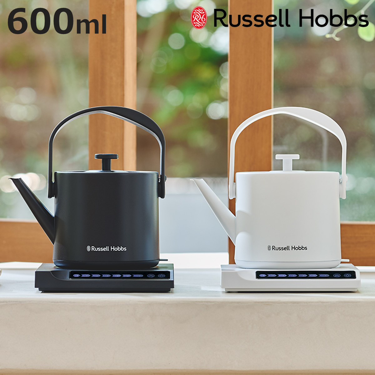 Russell Hobbs �d�C�P�g�� 600ml ���x���ߕt�� �ۉ��@�\�t�� T�P�g�� �i ���b�Z���z�u�X �d�C�|�b�g 0.6L ���x���� ���x�ݒ� �ۉ� �������� ������� �j