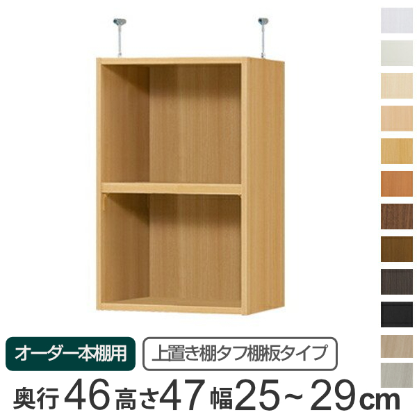 ブランド登録なし - 専用 上置き棚 手ごわい棚板 type47 購入注文書物棚 奥ふかさ46糎 幅25-29糎用 （ 購入注文お手伝いさん 上昇限度つっぱり ）