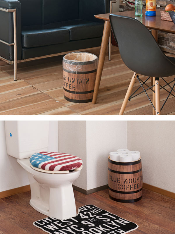 コーヒー樽 木樽 ヒノキ製 SSサイズ 高さ33cm （ インテリア 収納 木製