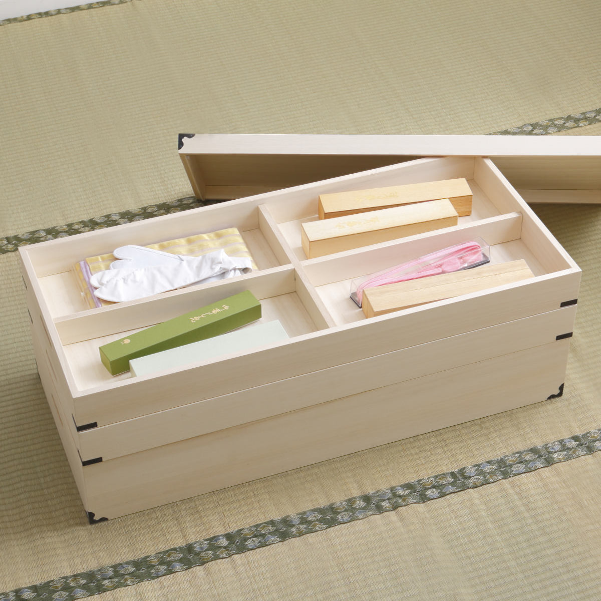 桐衣装箱×８個 桐衣装箱 1段 収納ケース 衣装ケース 収納ボックス HI-0001（商品番号