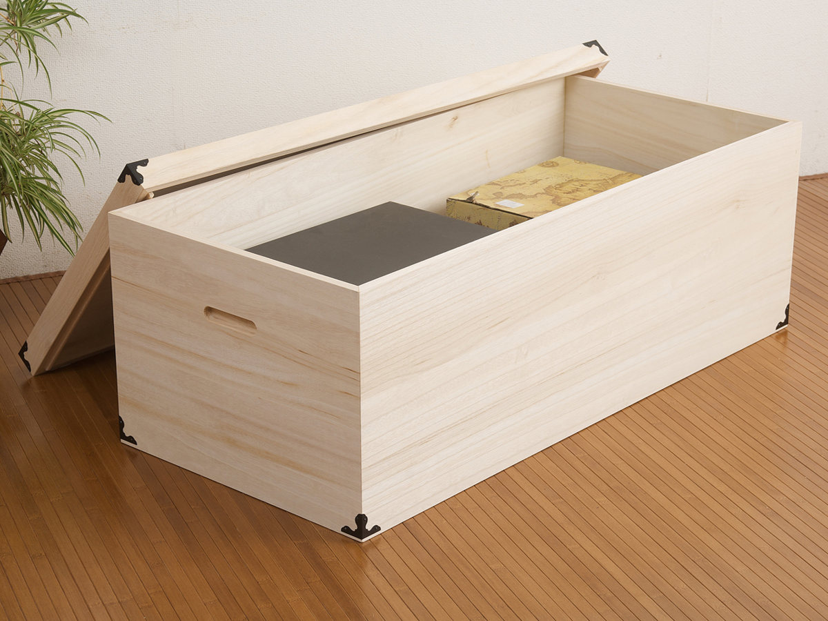 桐 衣装ケース 衣装箱 深型1段 91cm 日本製 （ 完成品 桐衣装箱 天然木