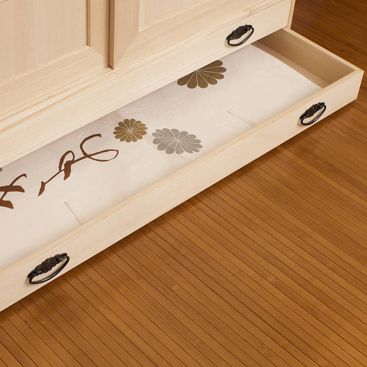 桐タンス 幅99.5cm 引出し2段 上置き兼用 引戸 日本製 （ 桐箪笥 収納