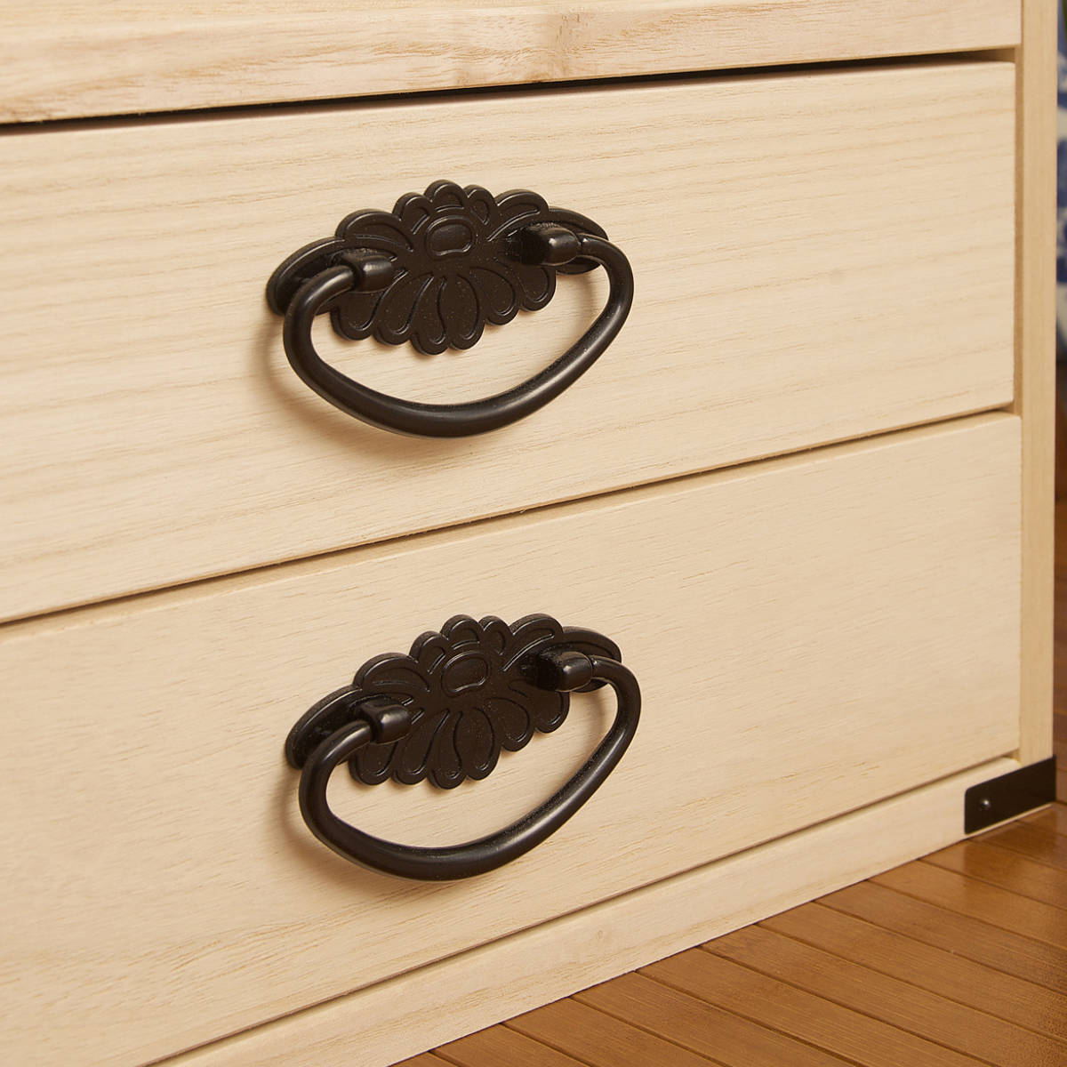 桐タンス 幅99.5cm 引出し2段 上置き兼用 引戸 日本製 （ 桐箪笥 収納