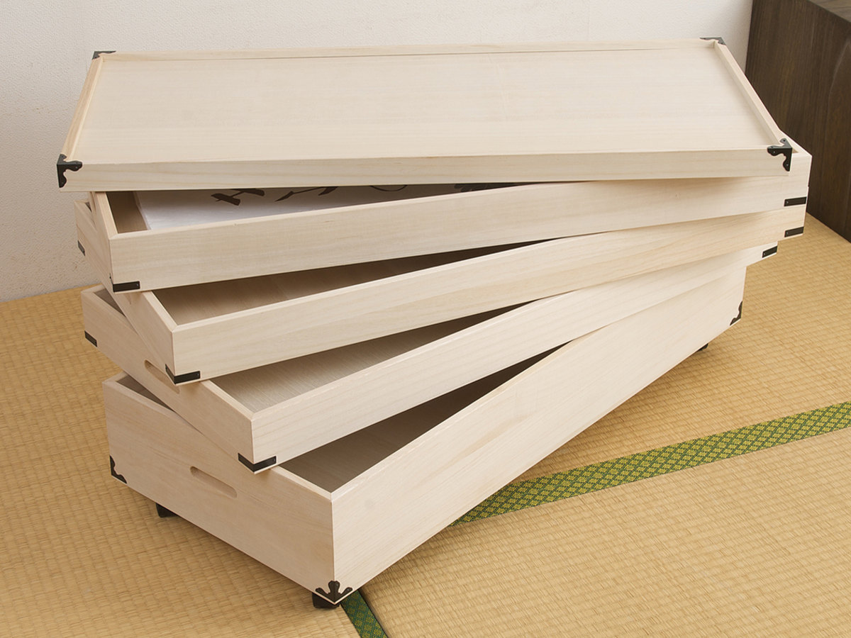 桐 衣装ケース 4段 日本製 隅金具 キャスター付 幅95cm （ 桐衣装