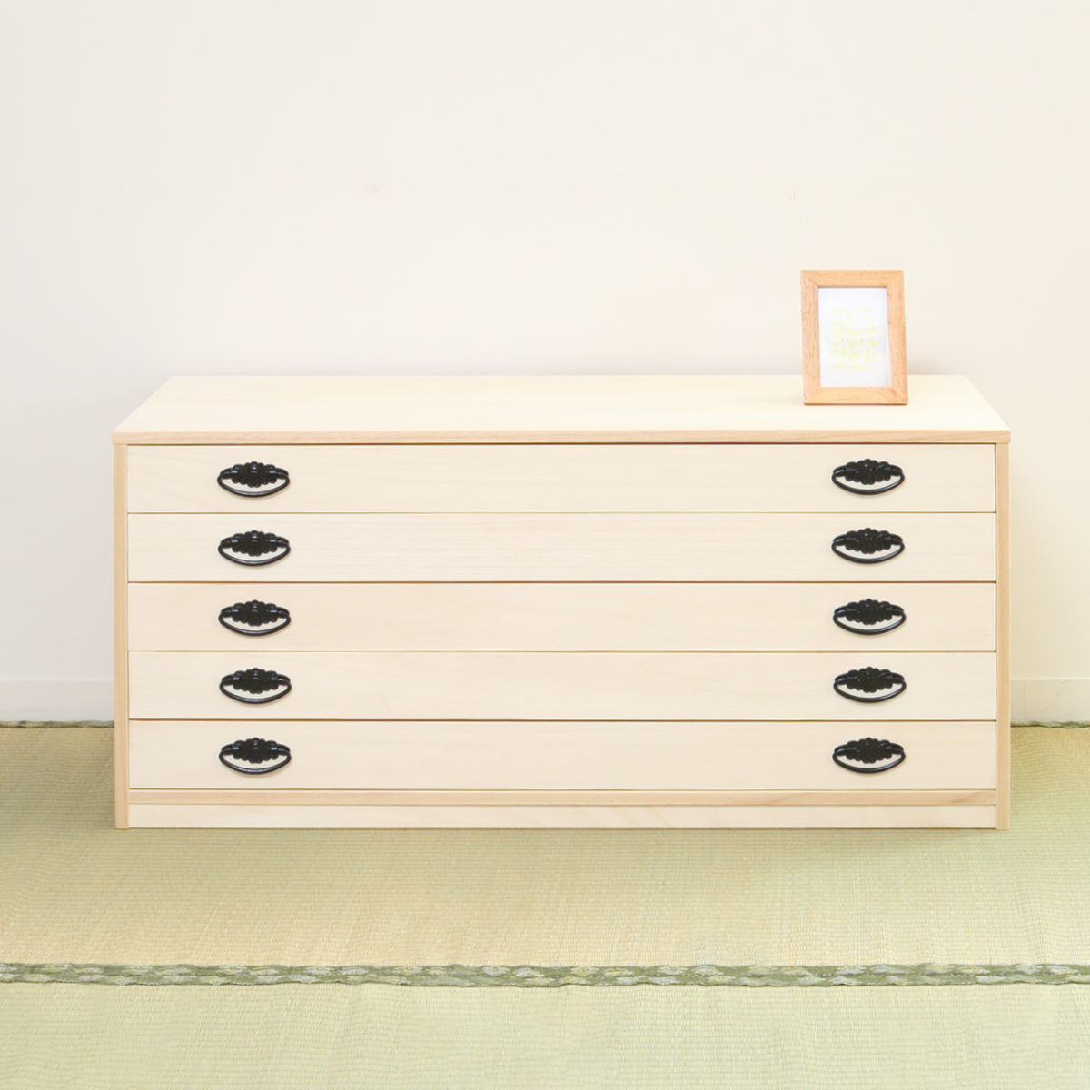 桐タンス 幅98.5cm 5段 引出し 完成品 日本製 （ 桐 桐箪笥 桐たんす