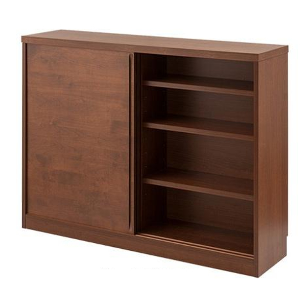 キッチンカウンター　食器棚　キャビネット　木製　アルダー材　ローボード カウンター下収納 引き戸 キャビネット 天然木 アルダー材 幅120cm