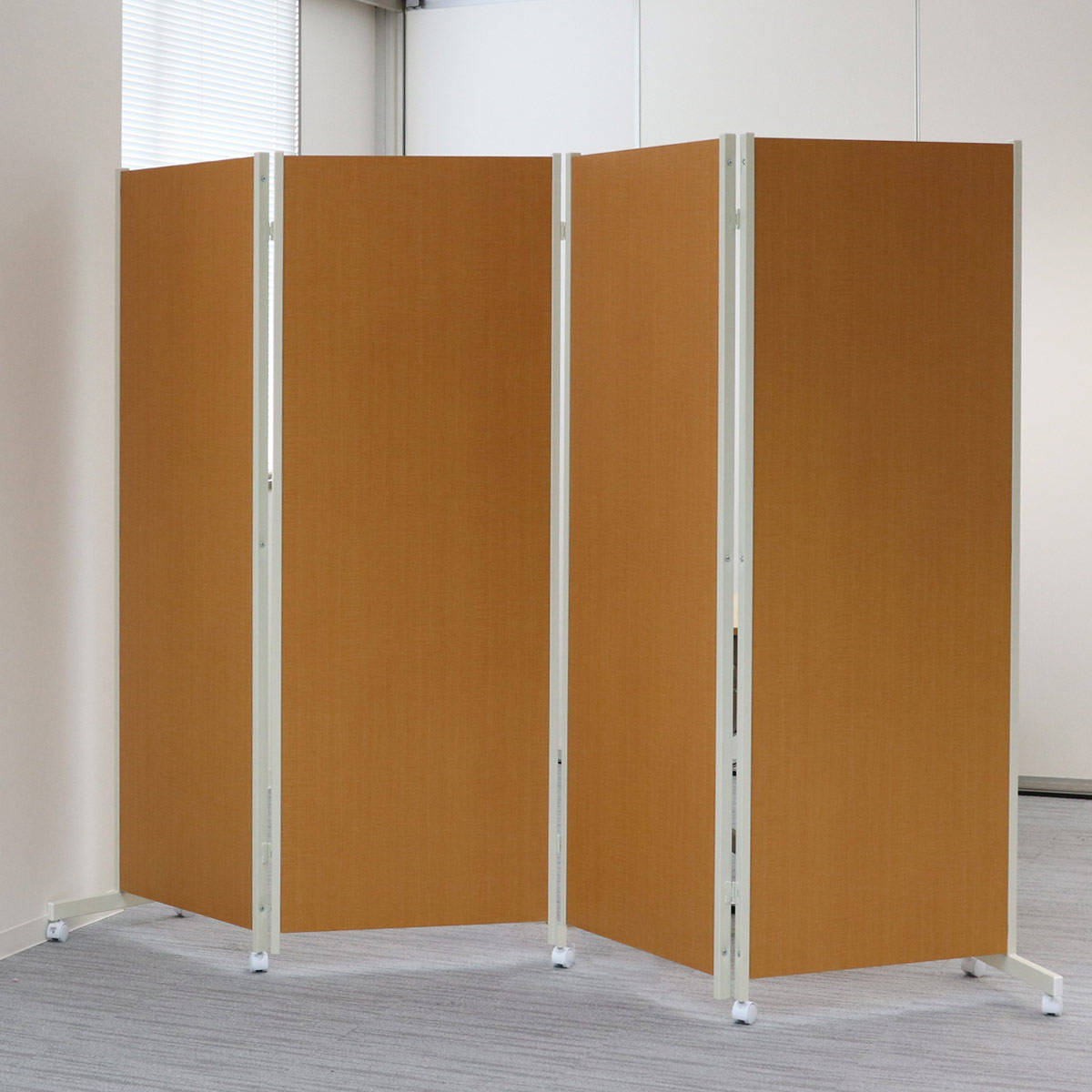 パーテーション キャスター付きパーテーション 4連 高さ180cm （ 自立