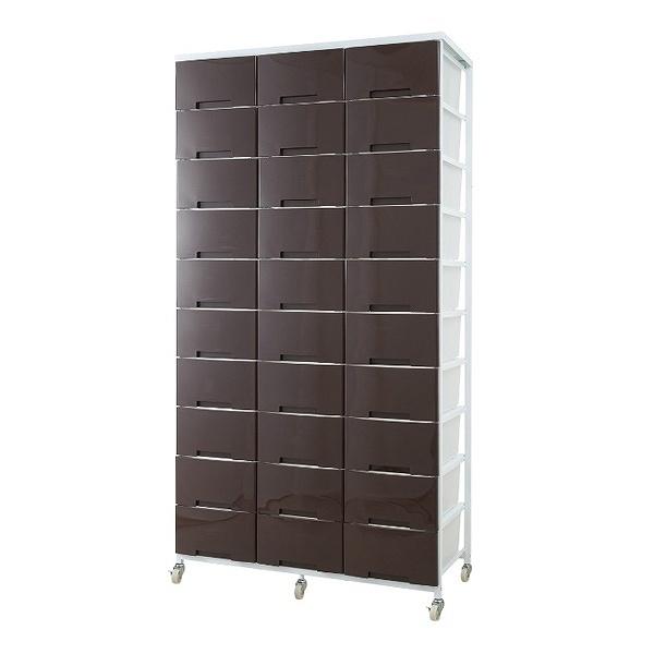 NASA 衣装ケース 大量収納プラスチックチェスト 3列10段 （ 幅103×奥行