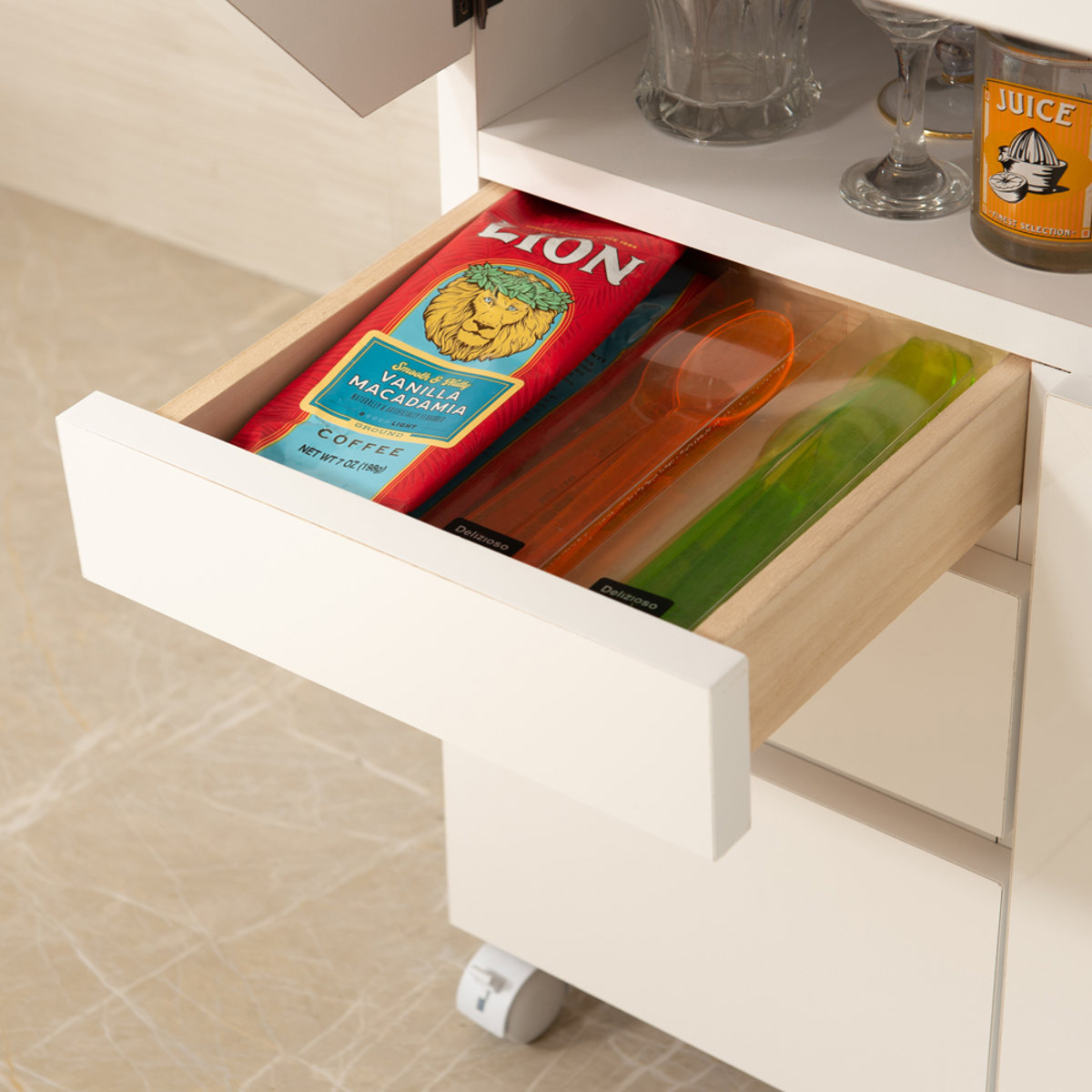 キッチンワゴン バタフライ 両バタ 日本製 約幅90cm （ キッチン