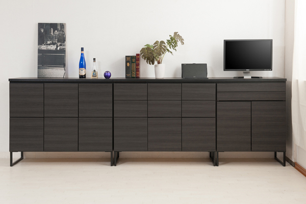 キャビネット スクエアキャビネット 扉タイプ スタイリッシュ 幅106cm 