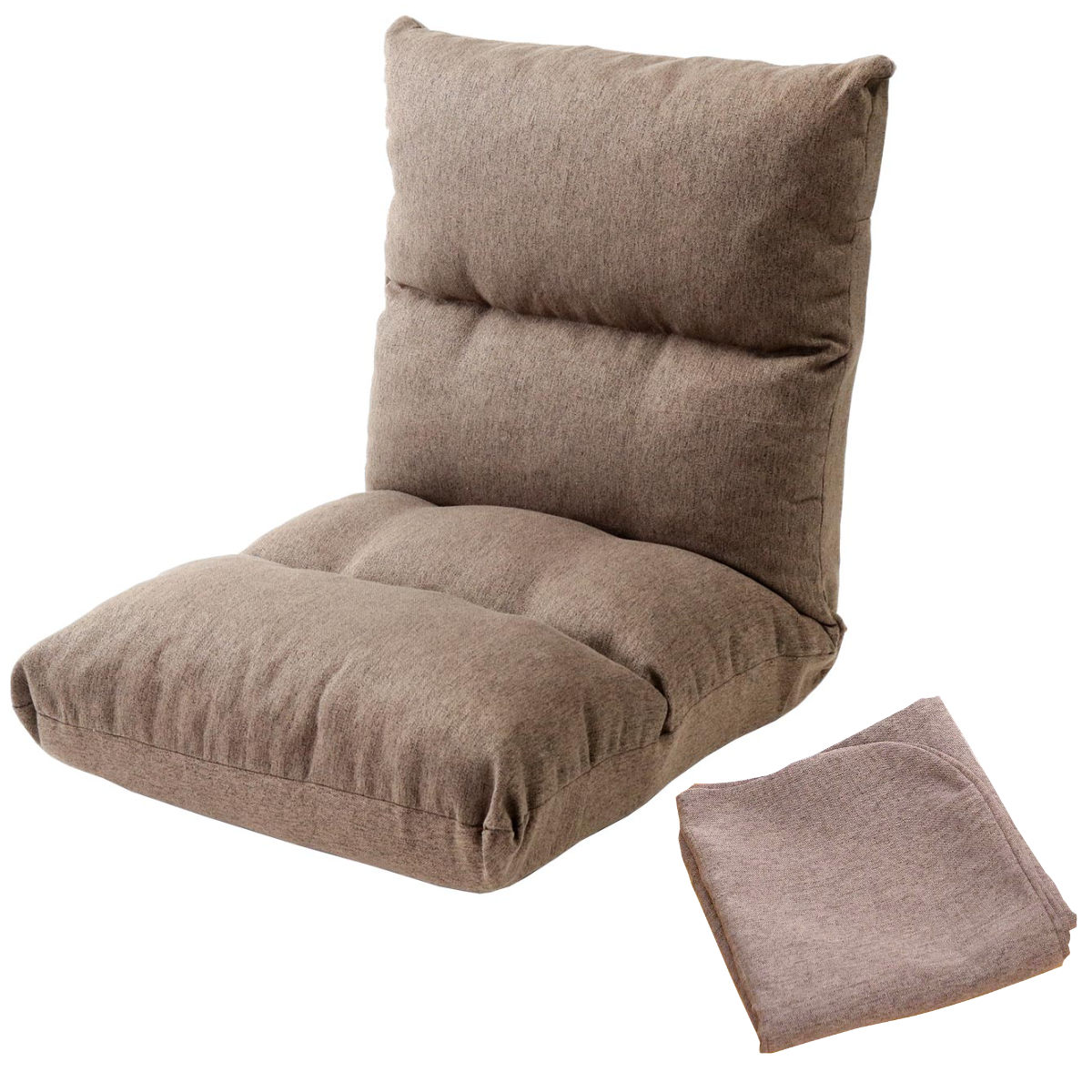 座椅子 幅47cm 専用カバーセット リクライニング 14段階 （ コンパクト