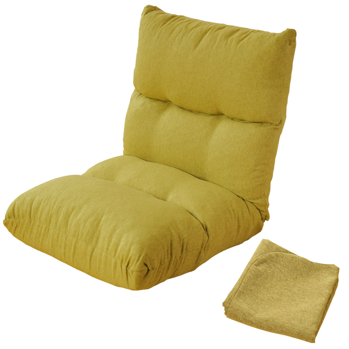 座椅子 幅47cm 専用カバーセット リクライニング 14段階 （ コンパクト