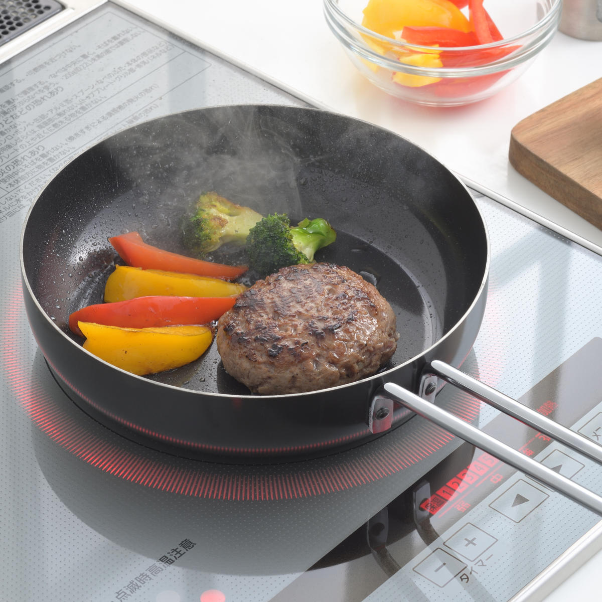 ヨシカワ フライパン＆いため鍋 鍋蓋 3点セット 18cm 20cm IH対応 シー