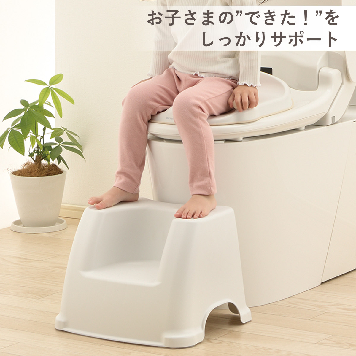 リッチェル（Richell） 補助便座 トイレサポートステップ 2点セット
