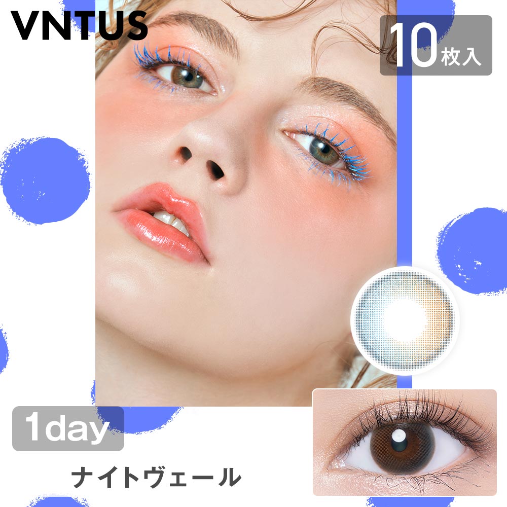 1100円OFFクーポン カラコン ワンデー  度あり ヴァニタス 1箱10枚入り 14.2mm BC8.6  ブラウン | VNTUS | 01