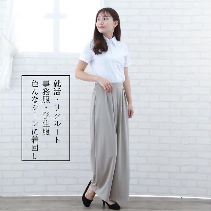 レディース 半袖 ブラウス シャツ ビジネス カジュアル 制服 OL