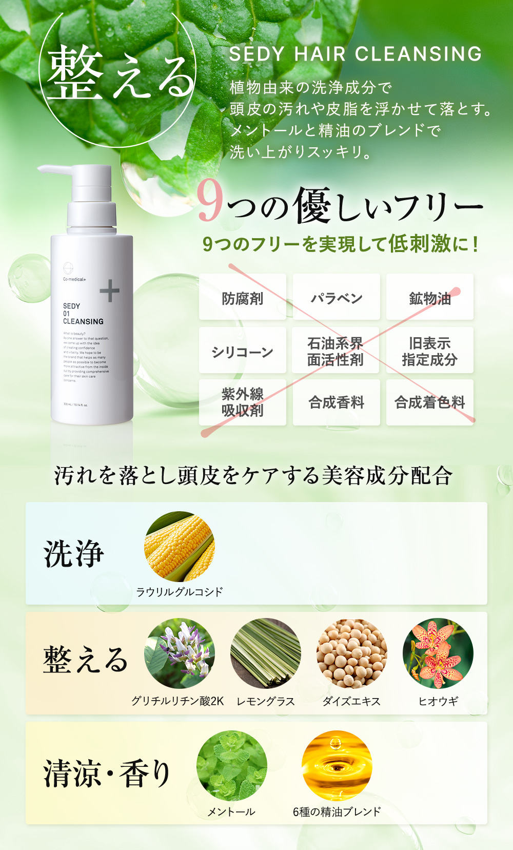 Co-medical+（シーオーメディカル） クレンジングシャンプー SEDY01