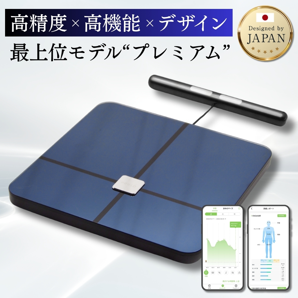 InField（インフィールド） AI×体重計 プレミアム スマホ連動 体組成計