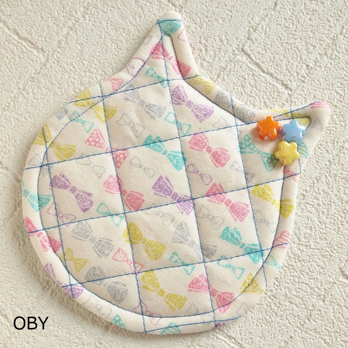 セール！40%OFF！ 鍋つかみ キャット ハンドメイド　ポットマット |  | 06