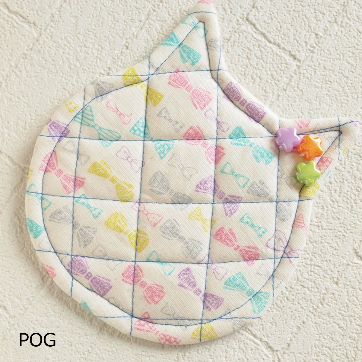セール！40%OFF！ 鍋つかみ キャット ハンドメイド　ポットマット |  | 07