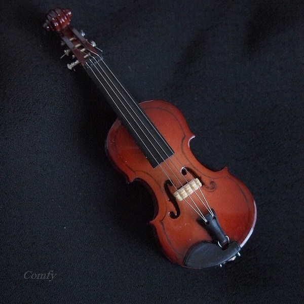 ピンバッジ ミニチュア楽器 バイオリン｜comfy-shop