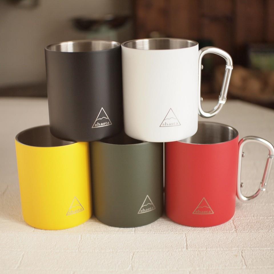 シャスタ カラビナ付き ステンレス カラー マグカップ : 雑貨屋