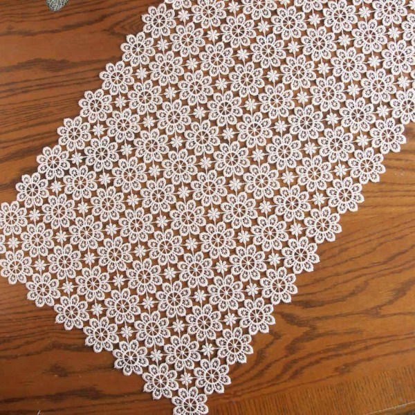 アンティークレース風 ギュピールレース 刺繍レース テーブルセンター