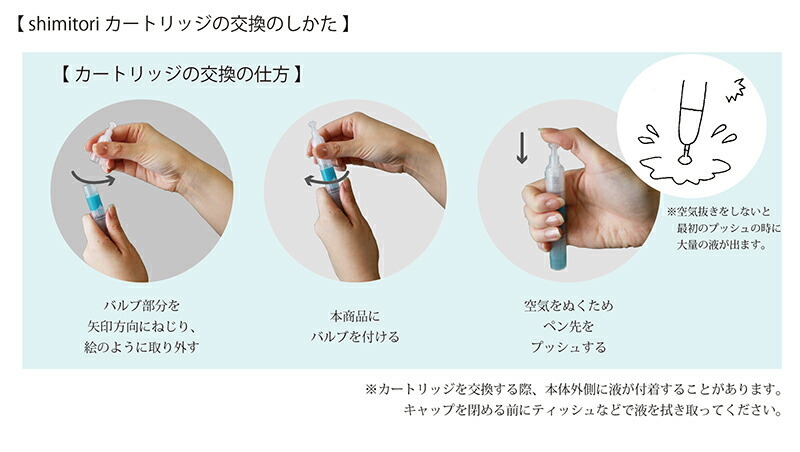 shimitori シミトリカートリッジ3本セット 573-0400 574-0400