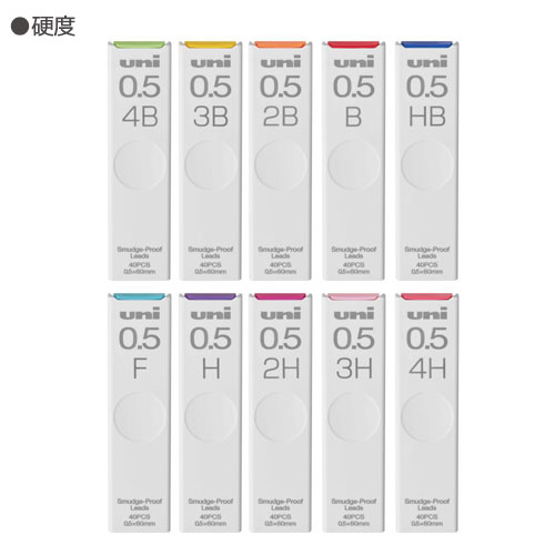 三菱鉛筆 ユニ 0.5 200 F シャープ替芯 40本入×10個×10箱 シャープ替芯ユニ 0．5mm芯 40本入 ULS0540 三菱鉛筆 : コム