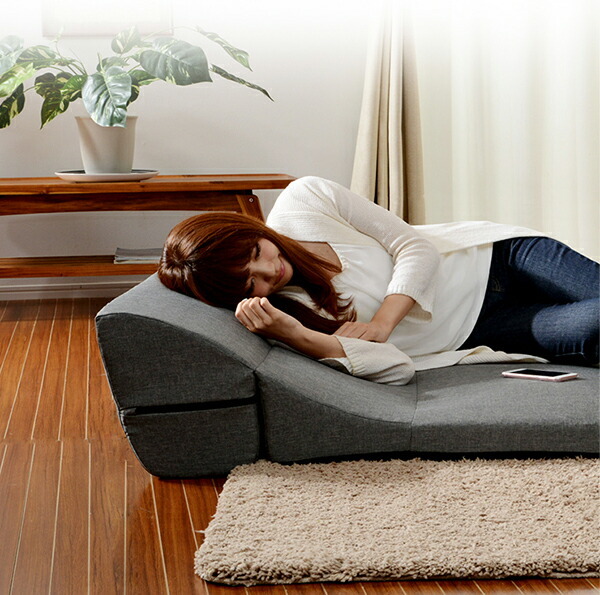 日本製 テレビ枕 TVまくら カバーリング ごろ寝 座椅子 コンパクト